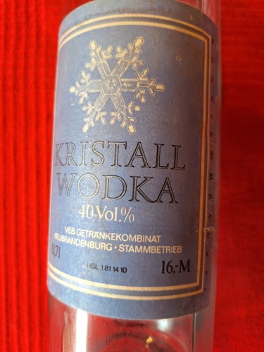 Original ddr kristall wodka - kristall,