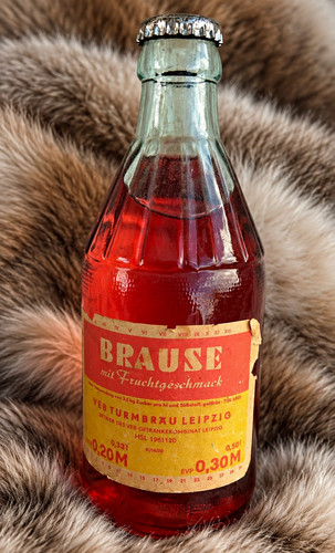 Brause ddr glasflasche - glasflasche, mit