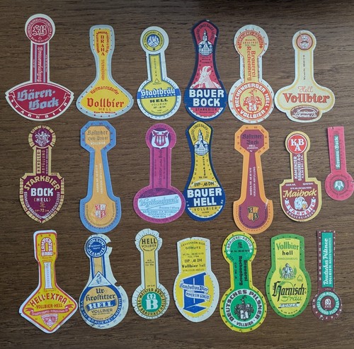 Bieretiketten ddr flaschenhals - ddr,